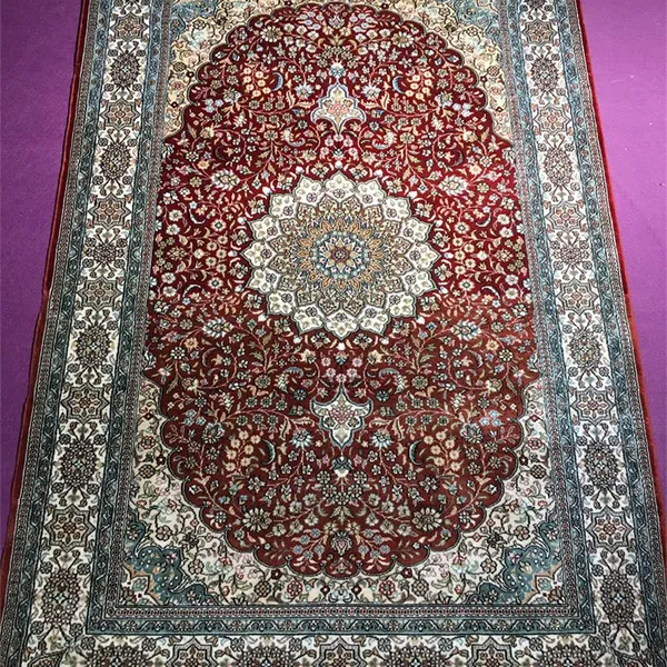 3'x5' Handmade Silk Persian Prayer Rug
