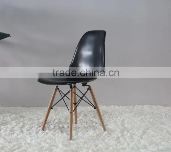 ABS Seat Wooden Leg Living Room Furniture DSW Dining Chair photo-3