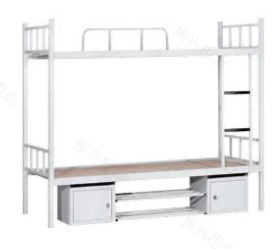 School bed bunk bed with under bed storage cabinet