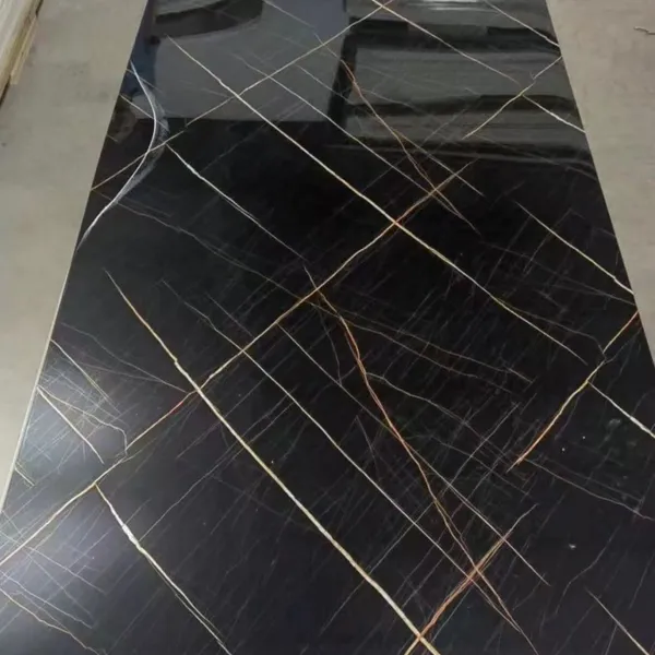PVC UV Panel With Marble, Stone, Granite Etc. Pattern Glossy Surface Wall Panels for Construction Industry