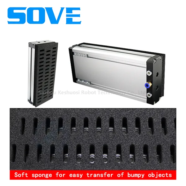 Sove Integrated Sponge Suction Cup Air Vacuum Generator With Actuator for Industrial Automation Carton Handling and Palletizing photo-4