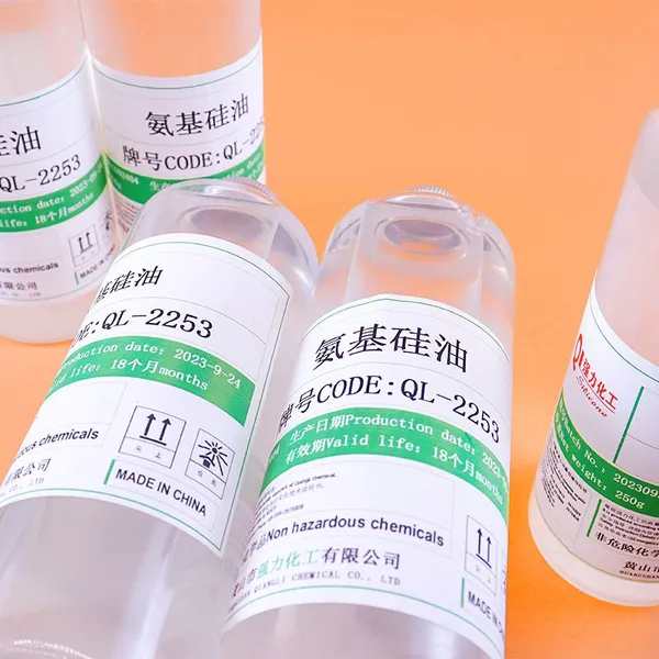 Anti-resistance Triamine-type Amino Silicone Oil Textile Lubricant Anti-Yellowing Chemical Raw Material Amino-modified Silicone Oil QL 2253 photo-3