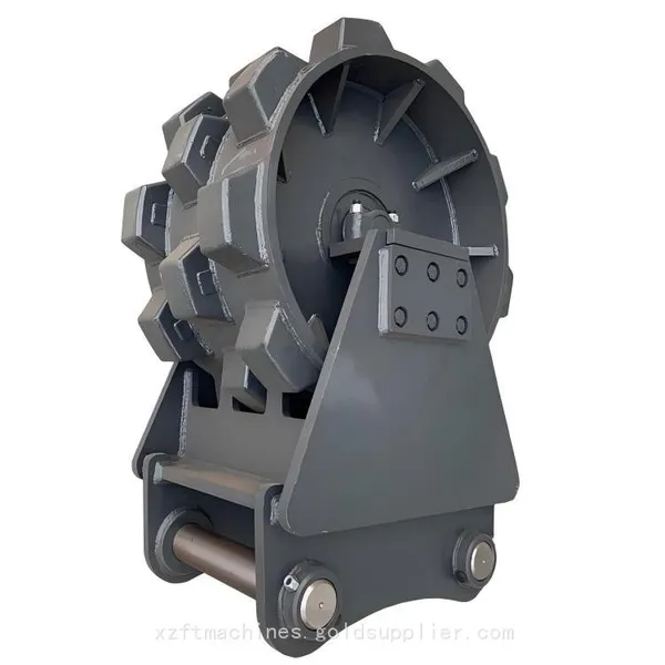 30T Excavator Compactor Wheel Heavy-Duty Trench Compaction Attachment