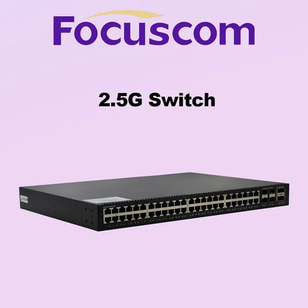 L3 Managed Data Center Switch, 48-Port 2.5G Base-T, 4x 25G SFP28 & 2x 40G QSFP+ Uplinks, High-Density Network Switch Focuscom S5860-48M4X2Q photo-3