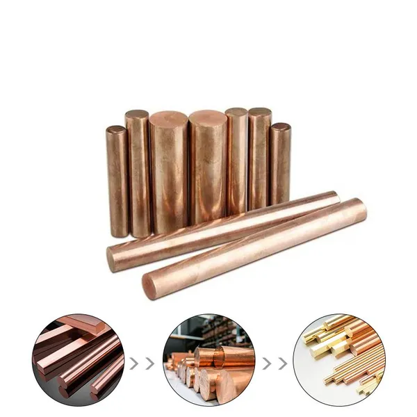 Factory Direct Red Pure 99.99% Bar Copper Rod photo-5
