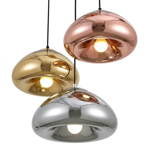 Mirrored Void Dome Pendant – Chrome/Gold/Bronze, 2 Sizes G9/E27 photo-5