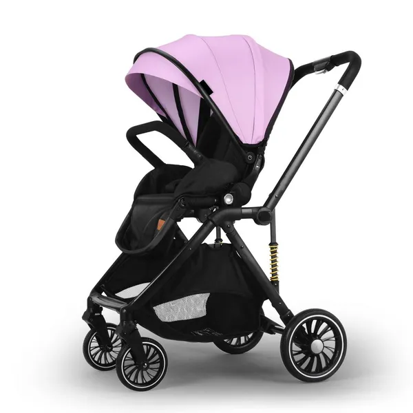 Foldable Baby Stroller 360° Rotatable Seat Two Way Push Baby Walker Stroller One Button Folding photo-3
