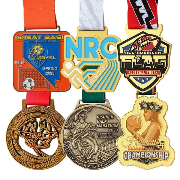 Design Your Own Custom Metal Medal Zinc Alloy 3D 5K Marathon Football Taekwondo Swimming Race Finisher Award Sports Medals