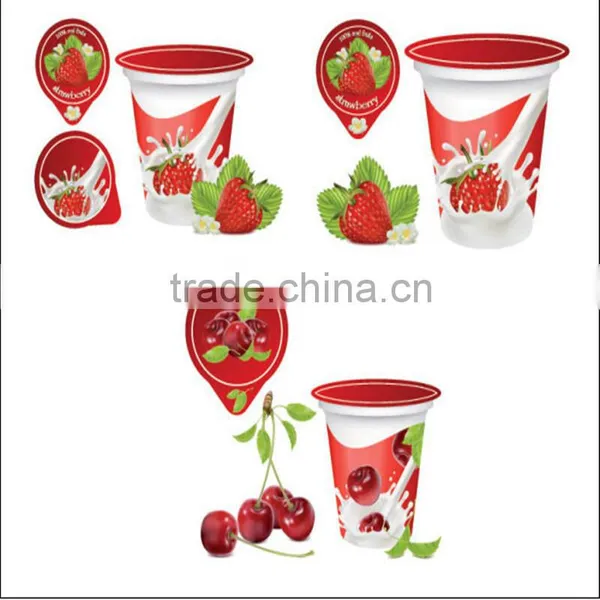 Quality Printed Aluminum Lidding Foil With PP/PS Lacquer for Yogurt Cups photo-6