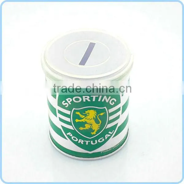 Dongguan Wholesale Coin Bank Tin Box With Plastic Lid Tin Coin Container photo-2