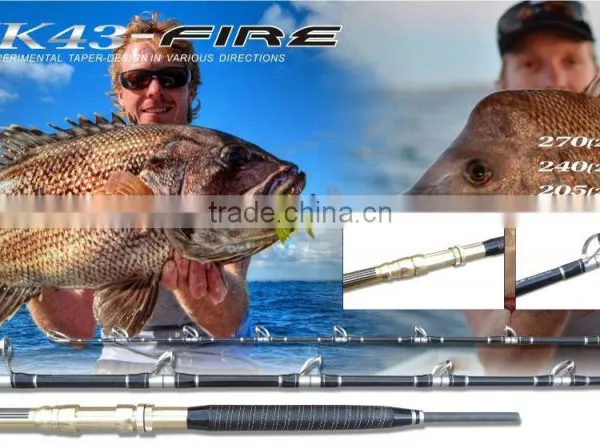 China High Quality Carbon Fiber Fishing Tackle Light Boat Rod