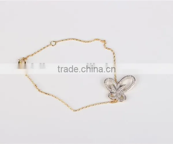 New Design Butterfly Bracelet Gril's Silver Sterling Bracelet Fashion Jewelry photo-3