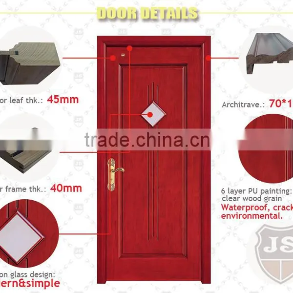 Decorative Cheap Bathroom Door With Frosted Glass photo-2