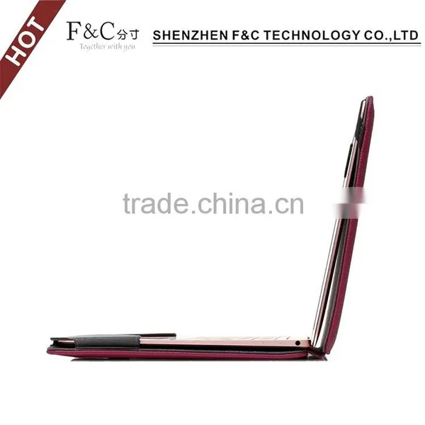 Shenzhen F&C Hand-crafted Premium PU Leather Material Folio Cover for Macbook Pro Case 11" 12" 13" 15" Compatible photo-4