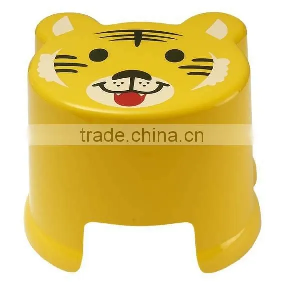 Skid-proof Cute Animal Design Cartoon Stackable PP Plastic Stool for Kids photo-2