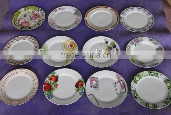 2015 New Christmas Ceramic Dinnerware Porcelain Plate,red Christmas Full Decal Flat Plate Set photo-2