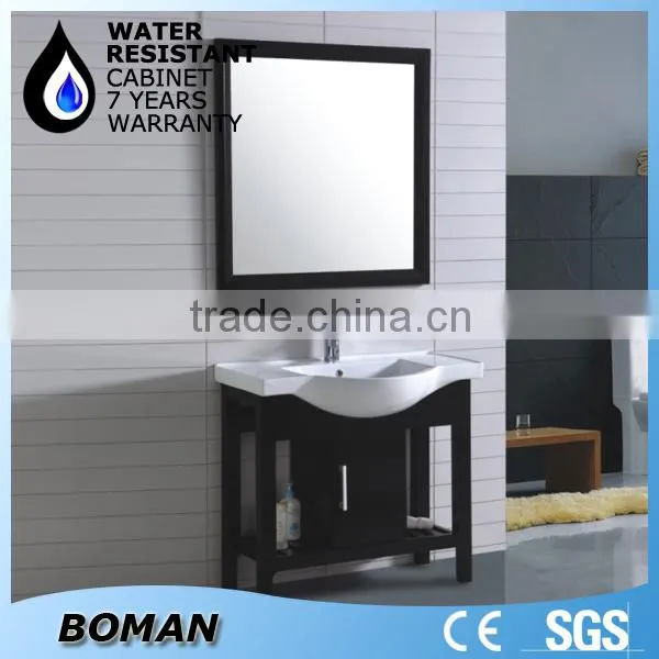 Red bathroom vanity units