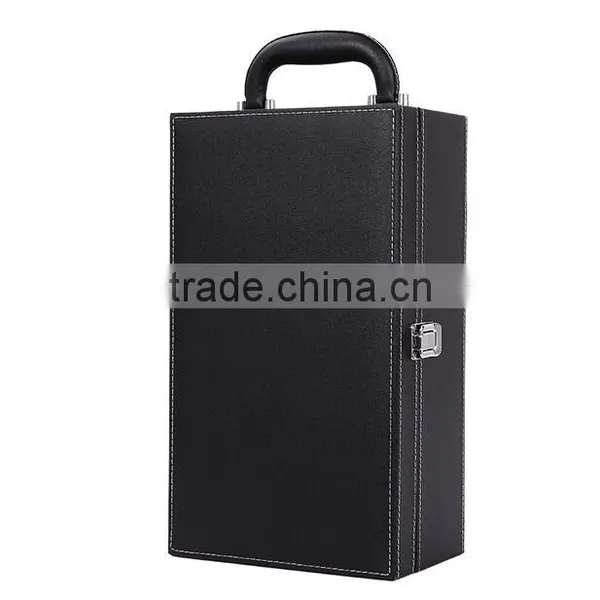 Custom Logo Printed High End Leather Wine Gift Box photo-4
