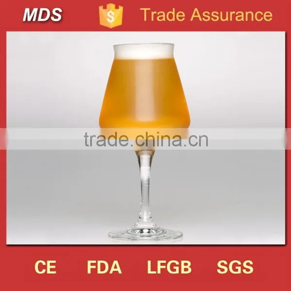 Crafted Aqua Blue Stem Customized Beer Glass Cup photo-3
