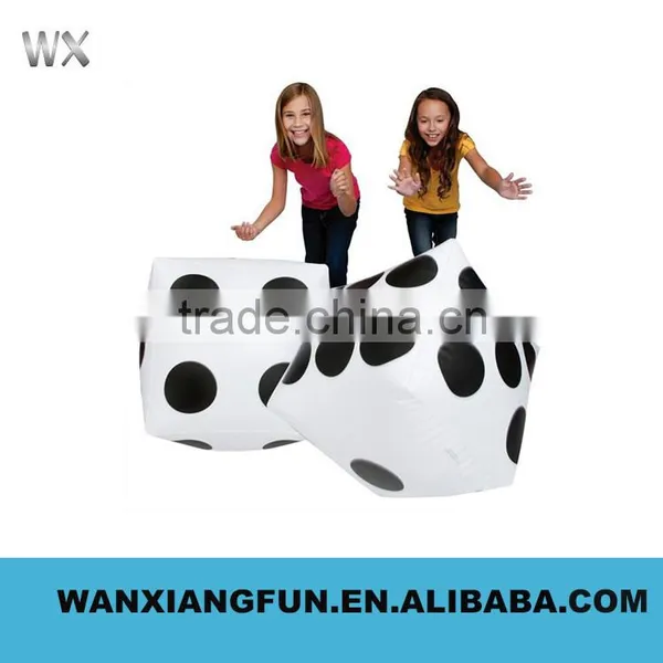 6pcs/lot Large Inflated Household Dice Magic Fun Toys Bar Color Toy