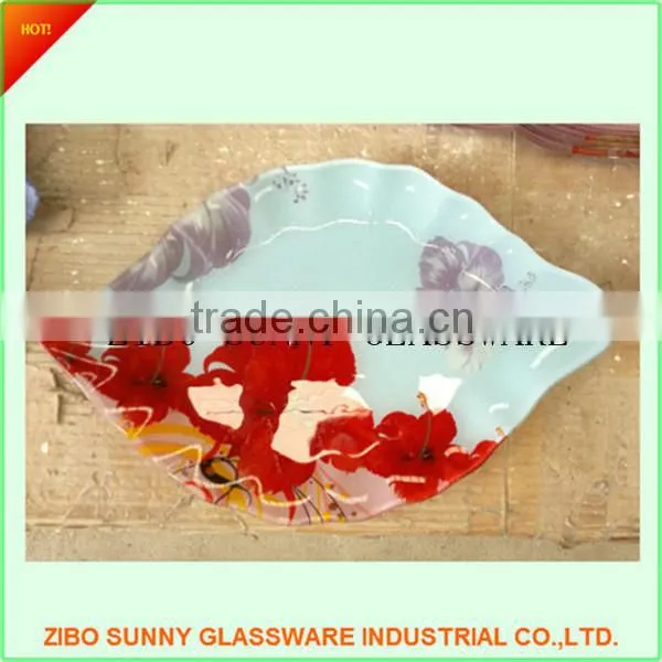 HOT SALE!The Creative Glass Plate With Decal. photo-3