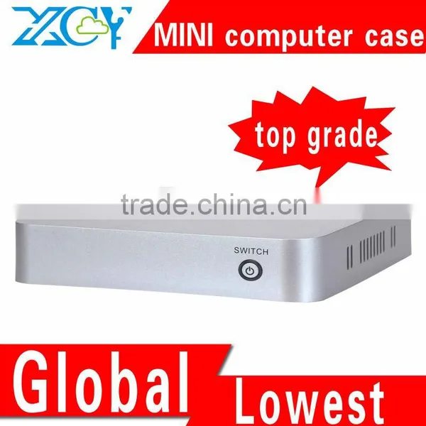 XCY L-19 htpc case itx PC casing case desktop atx support RJ-45 port/microphone/earphone
