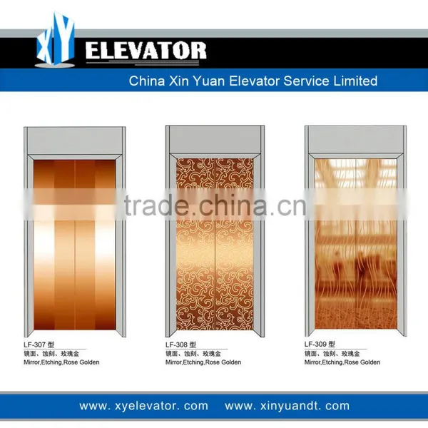 XY Elevator Rose Golden Elevator Door Elevator Selcom Landing Door photo-2