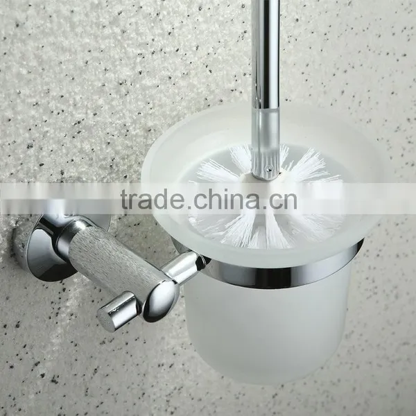 Toilet Brush and Holder Set Bathroom Chrome Toilet Brush Holders With Cup Bathroom Accessories