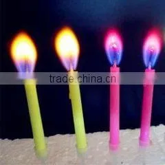 Birthday Party Decorative 5pcs/pack Color Flame Candle photo-2