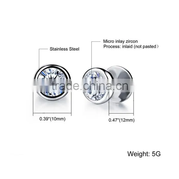 2016 Fashion Design Crystal Earring Simple Stud photo-6