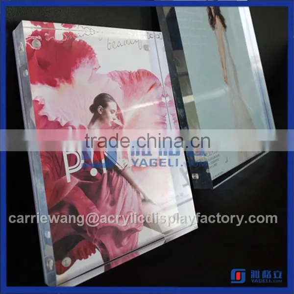 China Supplier Two Side Factory Cheap Acrylic Photo Frame 8"x10" photo-6