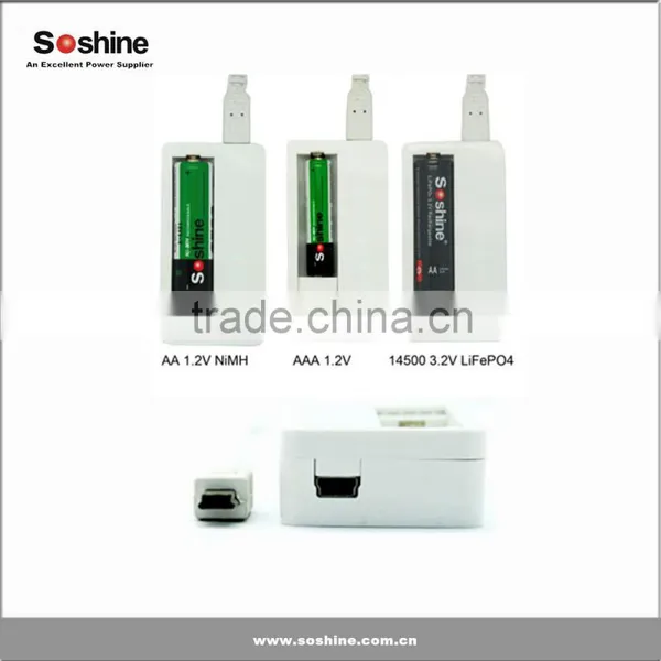 Soshine SC-F3 Battery Charger LiFePO4 14500 10440 Nimh AA AAA Li-ion 14500 10440 Battery Charger photo-3