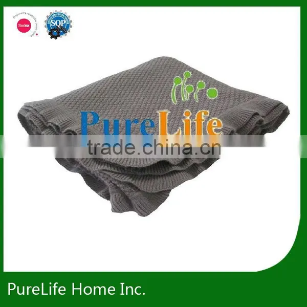 SZPLH Ruffle Knit Throw Blanket