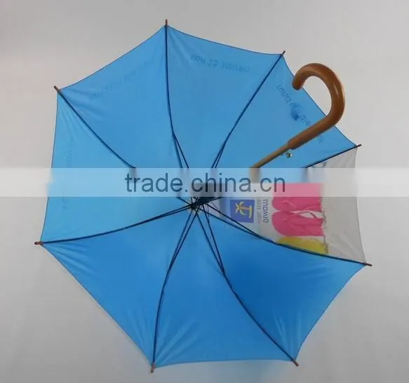 23 Inches Custom Made Wooden Handle Rain Umbrella for Sale photo-4