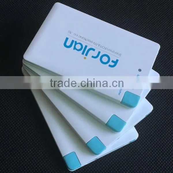 Cheapest Polymer Slim Credit Wallet 1800mah Power Bank With Mic Cable Biut in photo-5
