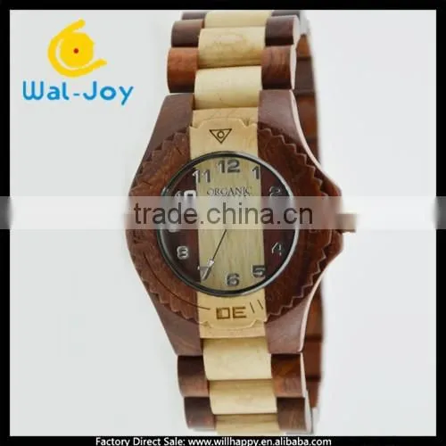 Vogue Best Selling 2015 Newest Waterproof Japan Movement Wooden Watch(WJ-3918)