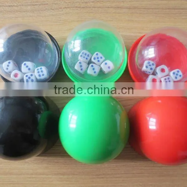 Acrylic Colorful Casino Poker Dice Cup