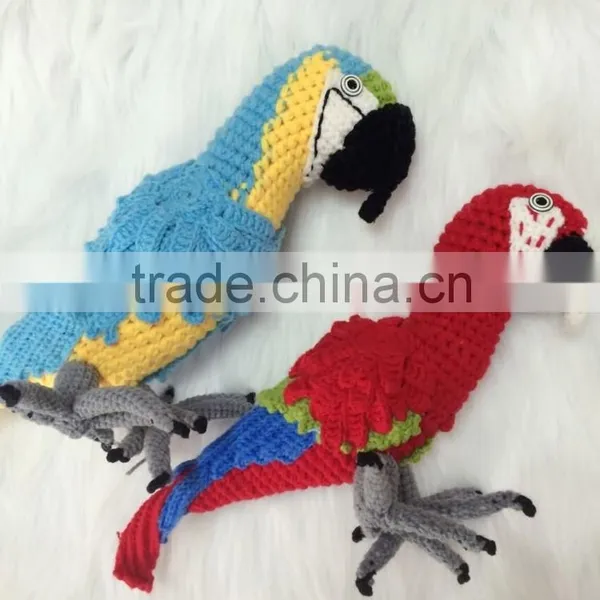 Design of Crochet Parrot Pattern Toys,crochet Baby Toys.