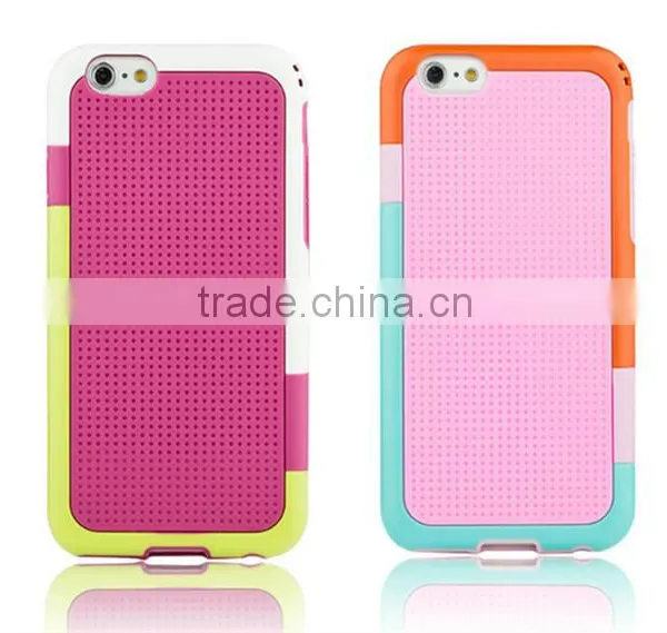 Brand New Contrast Color TPU Case Cover for Iphone6 Dual Color Hybrid Hard Cover Case for Iphone6 Plus photo-2