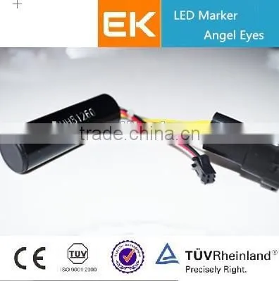 EK Favorites Compare Angel Eyes Heads Headlights Black Angel Eye Projector Headlights LED Angel Eyes Halo Rings photo-6