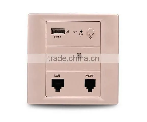 In Wall Wireless 802.11n AP Router, Hotel Wall Mount Access Point Router, 2.4G Wall Wireless Access Point