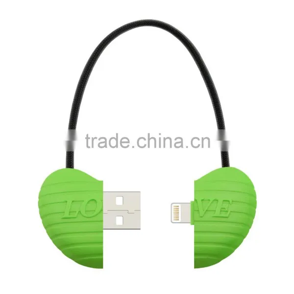 2015 New Design Love Cable USB Sync Data Charging Cable 150mm and O Ring Length photo-2