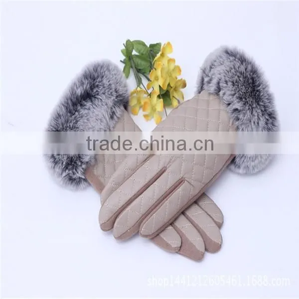 2016 China Hot Sale Black/Brown/Red Tight PU Leather Gloves photo-6