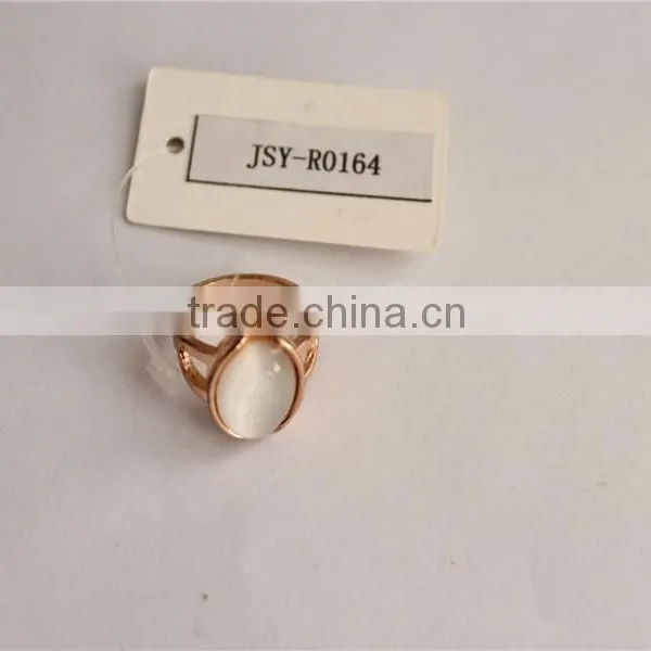 JSY Jewerly Rings Sets 18k Yellow Gold Rings Cat Eye Gemstone Ring photo-5
