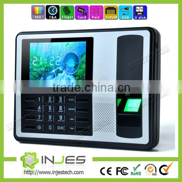 Mutilanguge Employee Biometric Finger Attendance Card Punching Machine