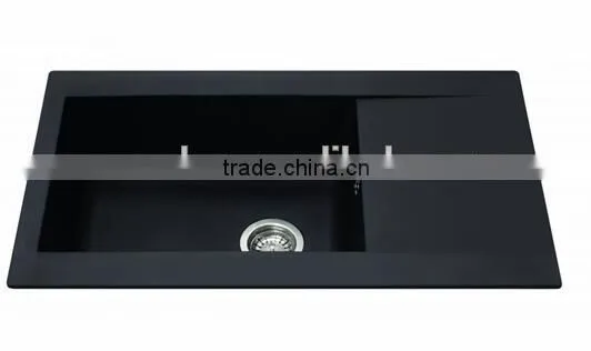 High Back Kitchen Sink / Acrylic Stone Kitchen Sink,artificial Stone Double Kitchen Sink ,resin Stone Sink photo-2