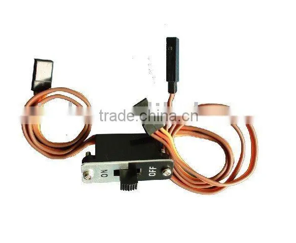 RC Switch Heavy Duty LED Receiver Battery On Off with JR extensionLead