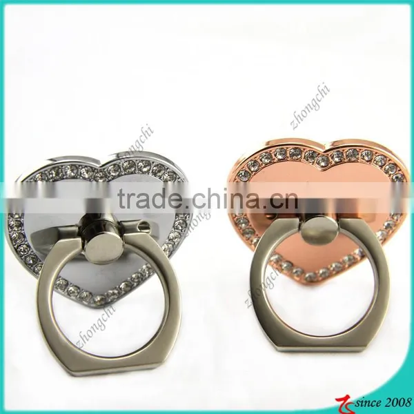Black/Silver/Rose Gold Heart Smartphone Holder Reusable Sticky Design photo-4