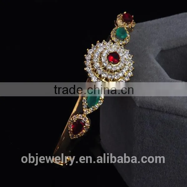 Crystal, Rhinestone Main Stone and Silver Jewelry Main Material Silver And Gold Bracelet photo-5