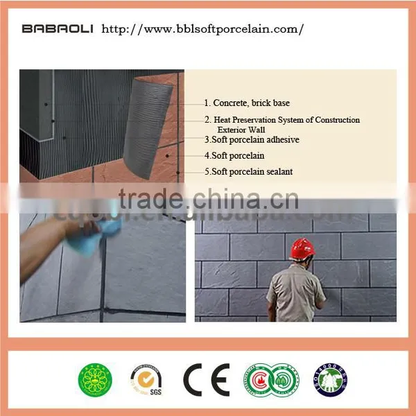 Nature Stone Look Exterior Wall Tiles Flexible Slates Tile House Cladding Panels photo-5